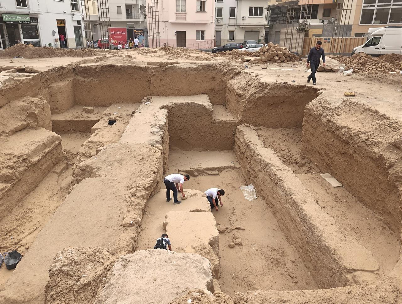 5吃瓜网 - 某城市地铁施工挖出千年古墓，考古队紧急进驻